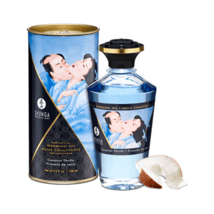 Aceite Afrodisiaco Efecto Calor Sabor agua de coco shunga oveja negra boutique concepcion