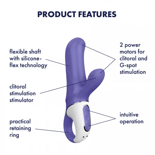 Vibrador Magic Bunny de Satisfyer 4 esquema Vibrador Magic Bunny de Satisfyer Oveja Negra Boutique Concepción