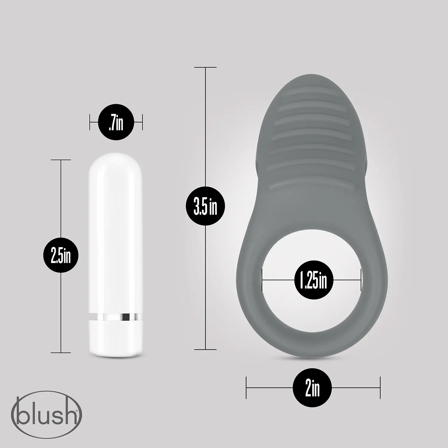 Anillo Vibrador Recargable Noje 4 medidas Anillo Vibrador Recargable Noje