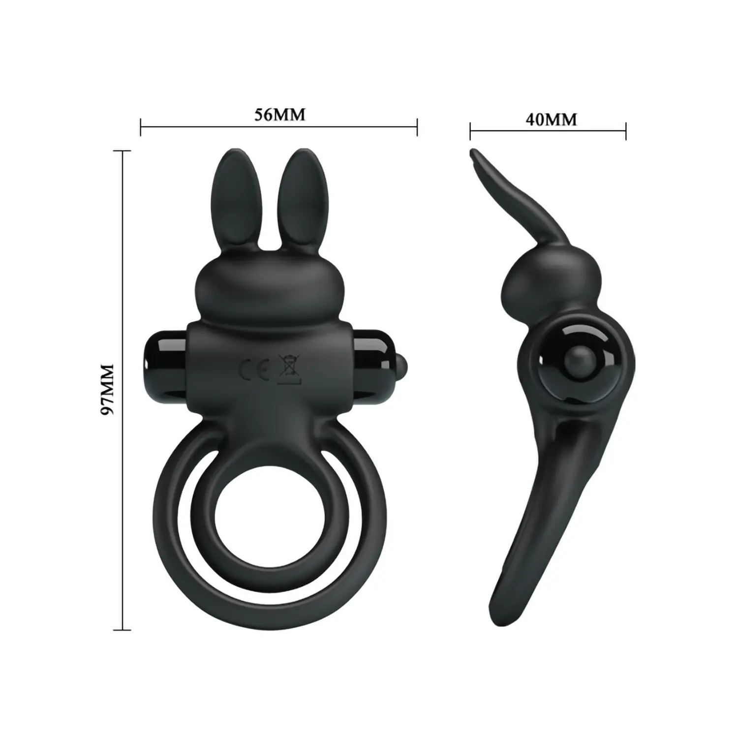 Anillo Vibrador Tipo Conejito 3 medidas Anillo Vibrador Tipo Conejito Oveja Negra Boutique Tu SexShop de Concepción