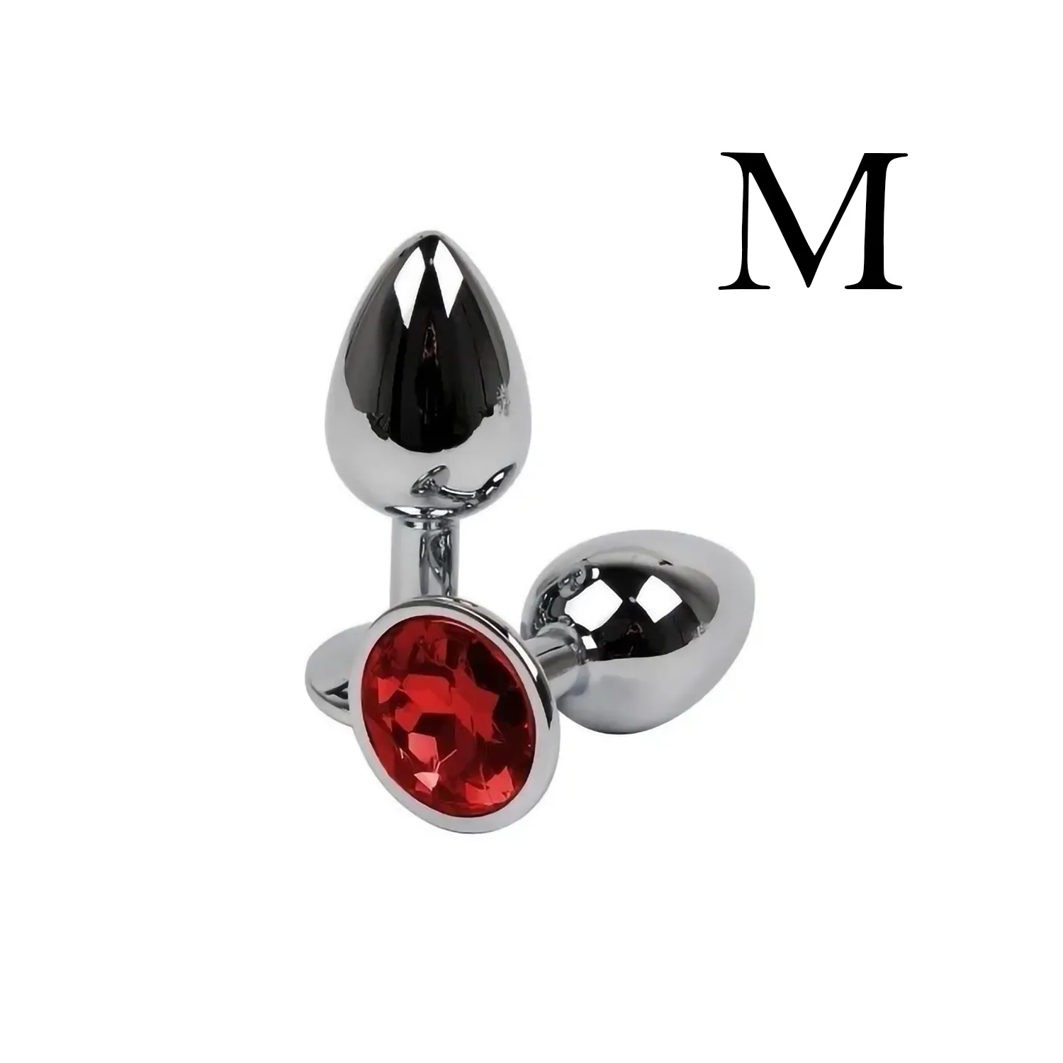 Plug Anal Metalizado M 1 Plug Anal Metalizado Joya Roja M Oveja Negra Boutique Tu SexShop de Concepción