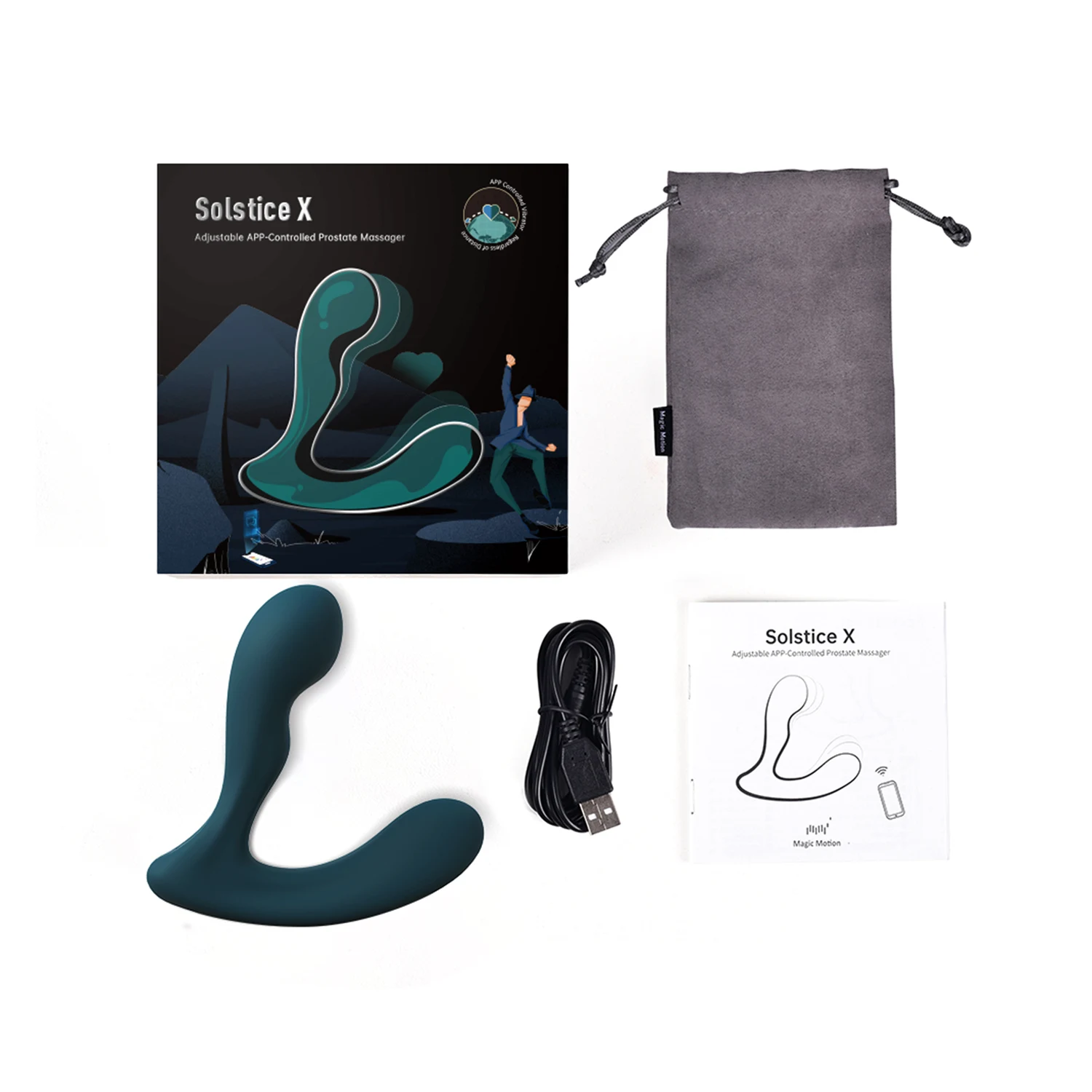 Solstice X Vibrador Prostitico con APP 4 que incluye Solstice X Vibrador Prostático con APP