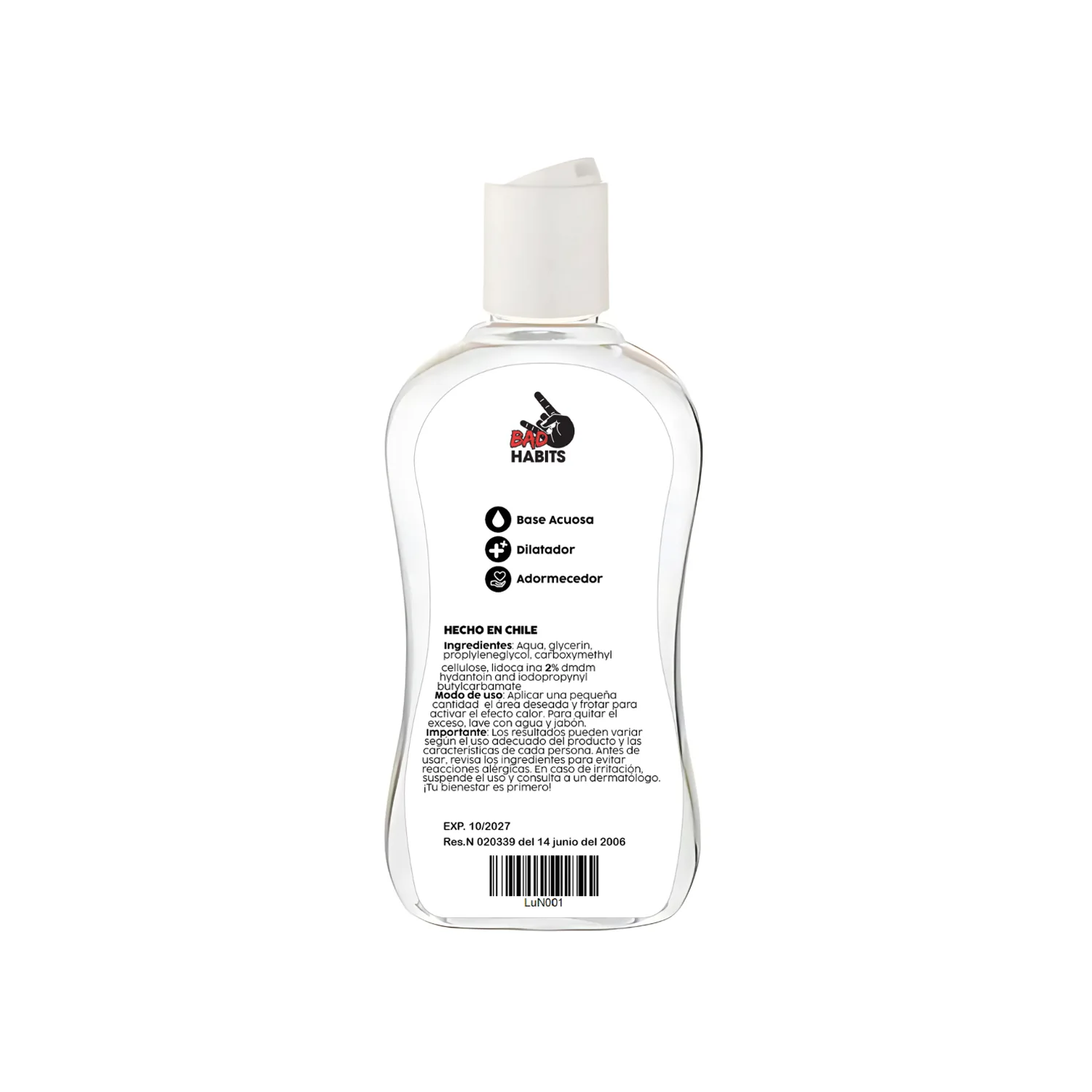 Lubricante Adormecedor y Dilatador Deep Lube 100 ml 2 parte trasera Lubricante Adormecedor y Dilatador Deep Lube 100 ml