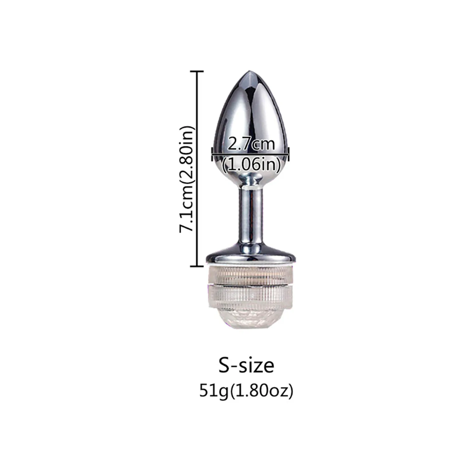 Plug Anal de Acero con Luz Led 3 Plug Anal de Acero con Luz Led - Imagen 3
