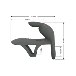 Anillo Vibrador Dual Matty con Funda Texturizada