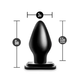 Anal Adventures XXL Plug Black (BL-19905) – Plug anal extra grande