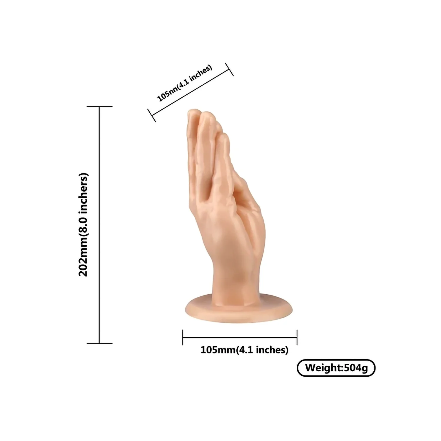 Mano Realista para Fisting 4 medidas Mano Realista para Fisting