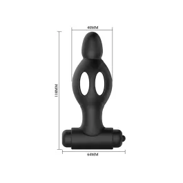 Mr Play Plug Anal Vibrador de Silicona Compactable